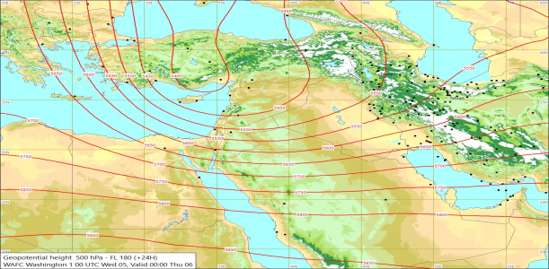 500hPa +24 Hours 05/02/2025 12:12