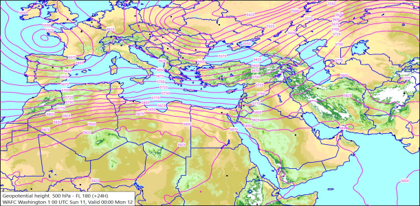 500hPa +24 Hours 11/05/2025 09:32