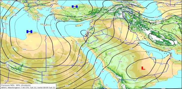 Surface 00Z 22/03/2025 11:21