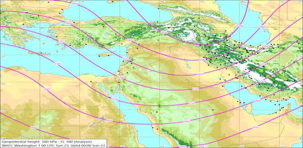 500hPa 00Z 23/03/2025 10:55