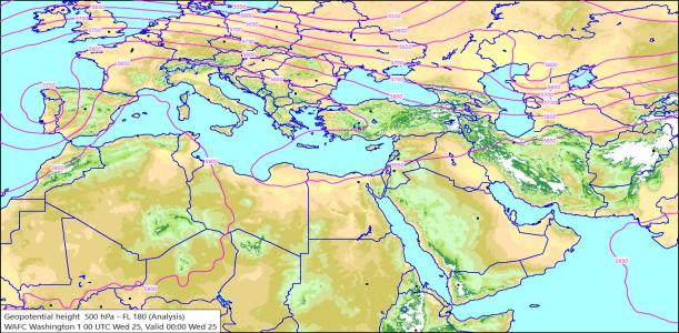 500hPa 00Z 25/06/2025 10:06